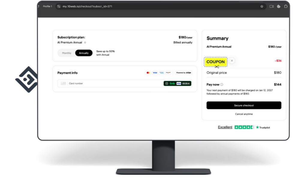 10web coupon